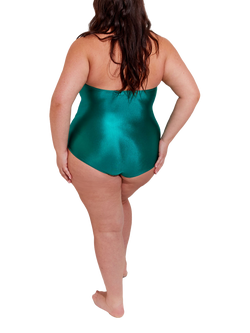 Seaspray Provence Twist-bust Bandeau Swimsuit, Green - view 2, Green