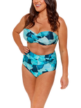Seaspray Maui Underwired Bandeau Bikini Top, Green