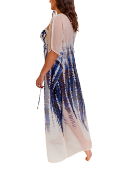 Seaspray St Ives Maxi Kaftan, Cream - view 2, Cream