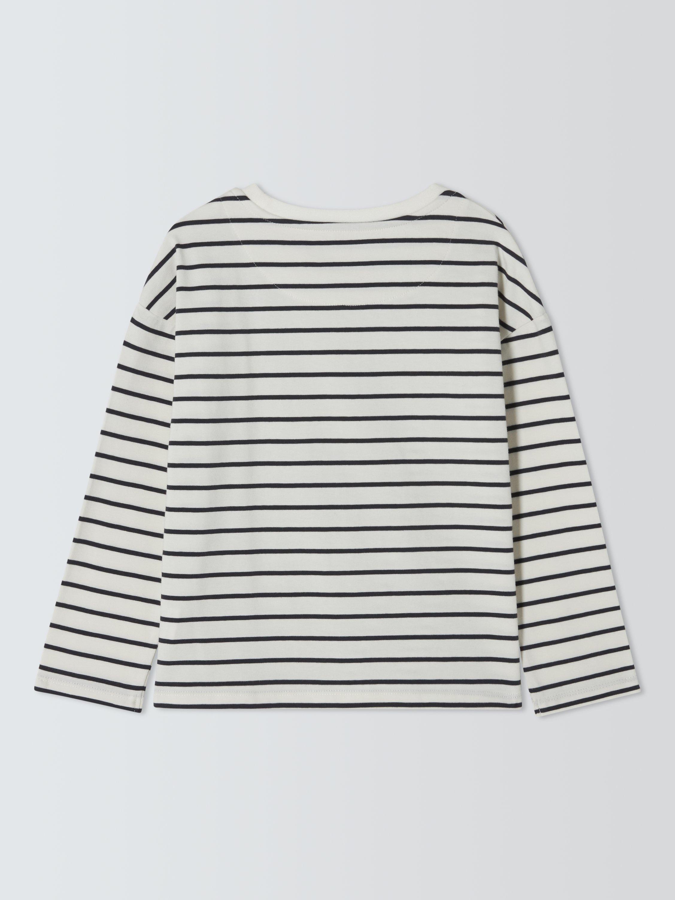 Product image 6 of 6, which shows John Lewis Kids' Sequin Stars Stripe Top, Multi, 6 years