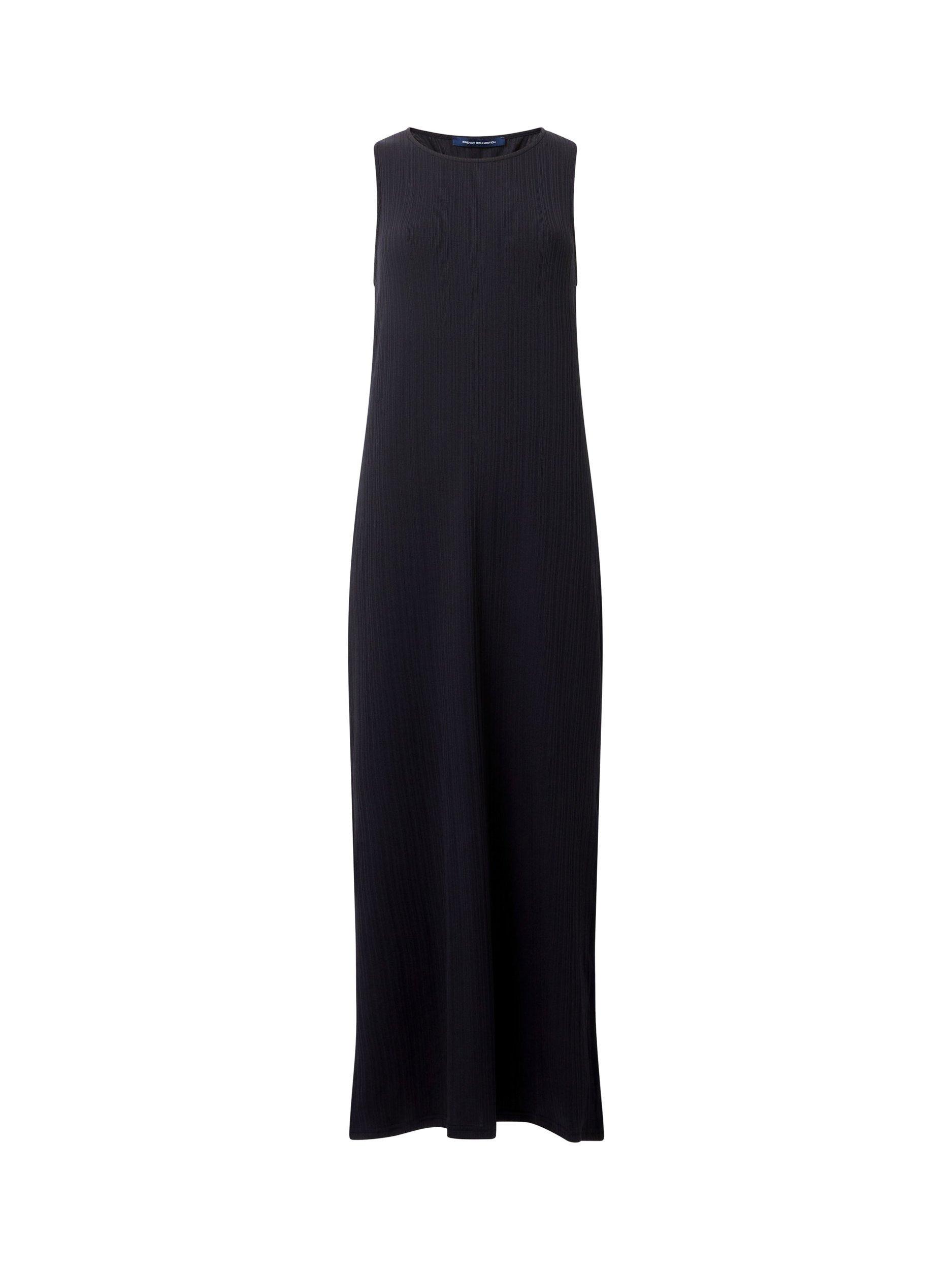 Product image 5 of 5, which shows French Connection Mia Textured Jersey Maxi Dress, Black, XS
