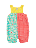 Frugi Baby Organic Cotton Summer Dungarees, Multi, Multi