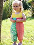 Frugi Baby Organic Cotton Summer Dungarees, Multi, Multi