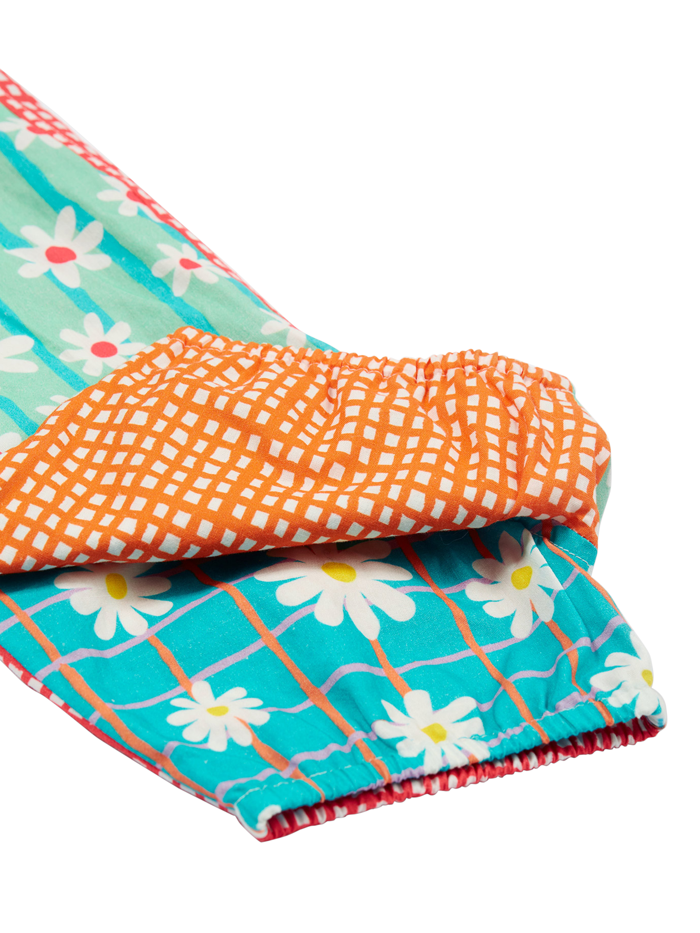 Product image 8 of 8, which shows Frugi Baby Organic Cotton Summer Dungarees, Multi, 0-3 months