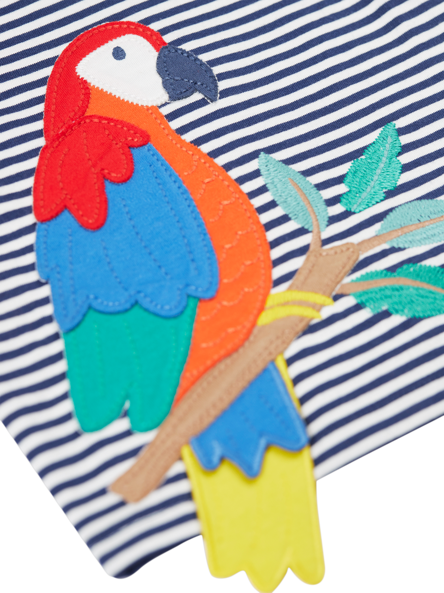 Product image 3 of 4, which shows Frugi Baby Marco Organic Cotton Stripe T-Shirt & Shorts Set, Navy Blue, 0-3 months