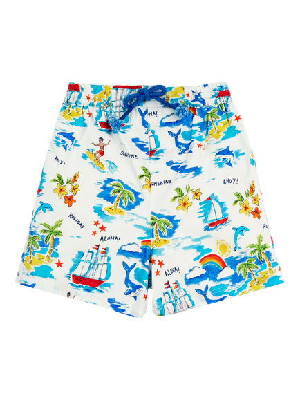 Frugi Baby Edie Organic Cotton Shorts, Aloha, Aloha