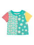 Frugi Kids' Estella Organic Cotton Shirt, Rainbow Hotchpotch, Rainbow Hotchpotch