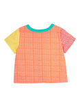 Frugi Kids' Estella Organic Cotton Shirt, Rainbow Hotchpotch, Rainbow Hotchpotch