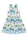 Frugi Kids' Seraphina Organic Cotton Dress, Multi