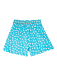 Frugi Kids' Leisa Organic Cotton Sea Shell Print Shorts, Blue, Blue
