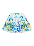 Frugi Kids' Organic Cotton Twirly Skirt, Aloha Scene