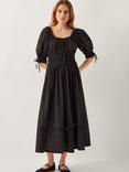 Monsoon Riley Cotton Embroidered Midi Dress