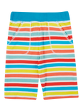 Frugi Kids' Sunny Organic Cotton Stripe Shorts, Multi