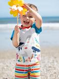 Frugi Kids' Sunny Organic Cotton Stripe Shorts, Multi