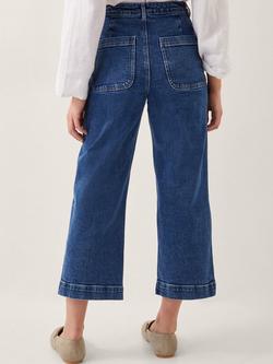 Monsoon Arlo Cropped Jeans - view 2, Mid Authentic Blue