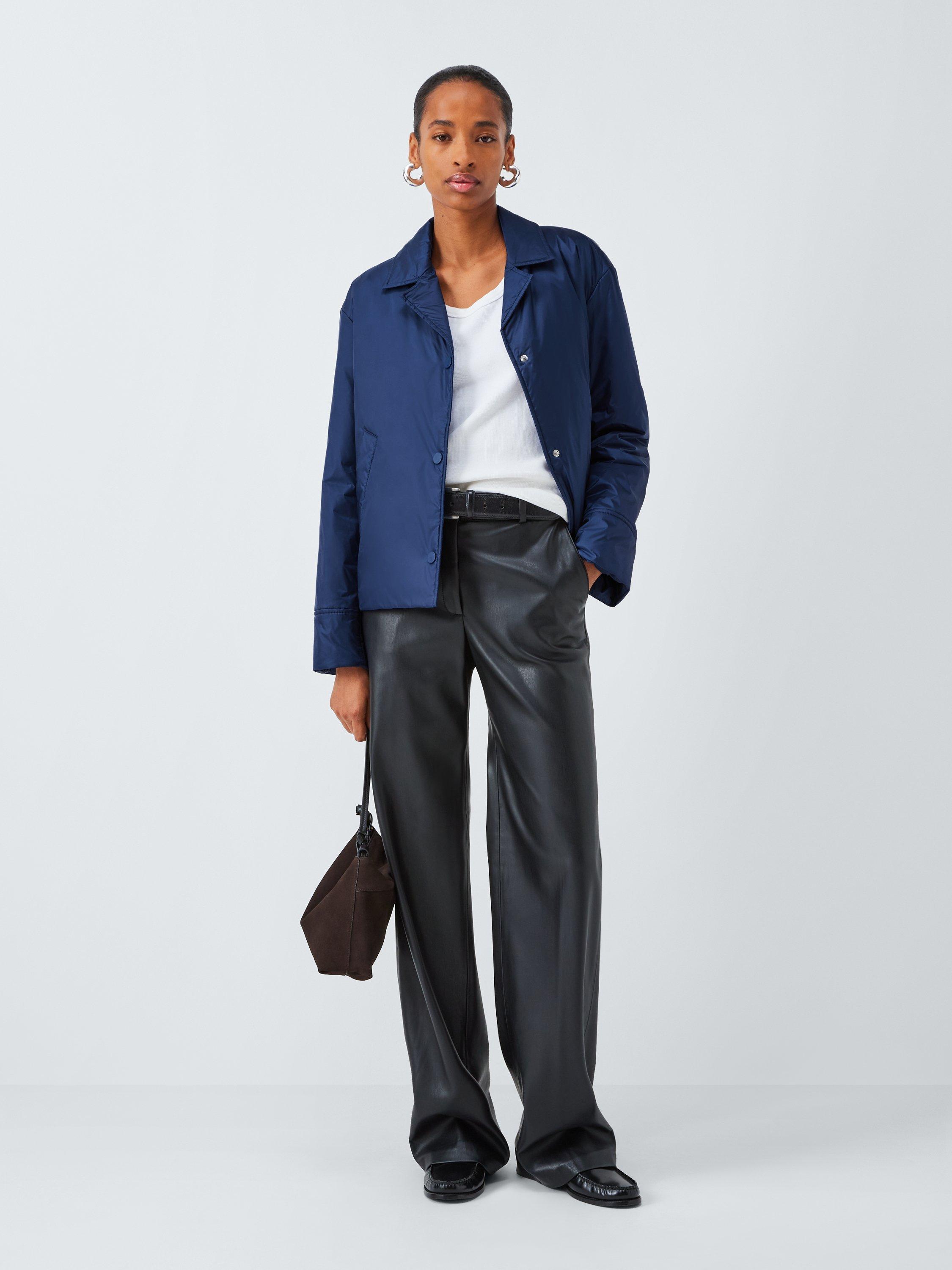 Product image 3 of 6, which shows MM by MaxMara Fronda Quilted Jacket, Blue, 8