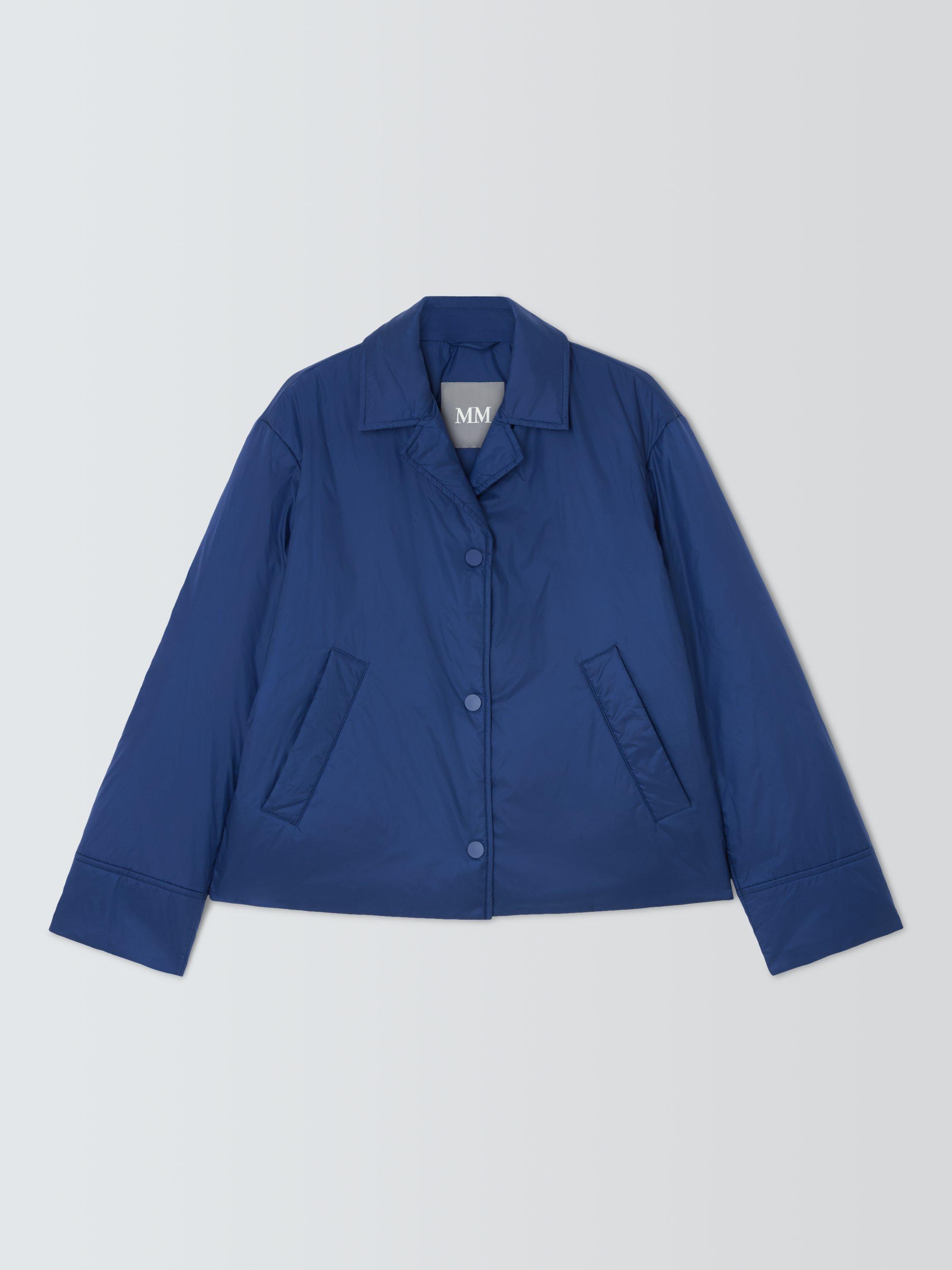 Product image 4 of 6, which shows MM by MaxMara Fronda Quilted Jacket, Blue, 8