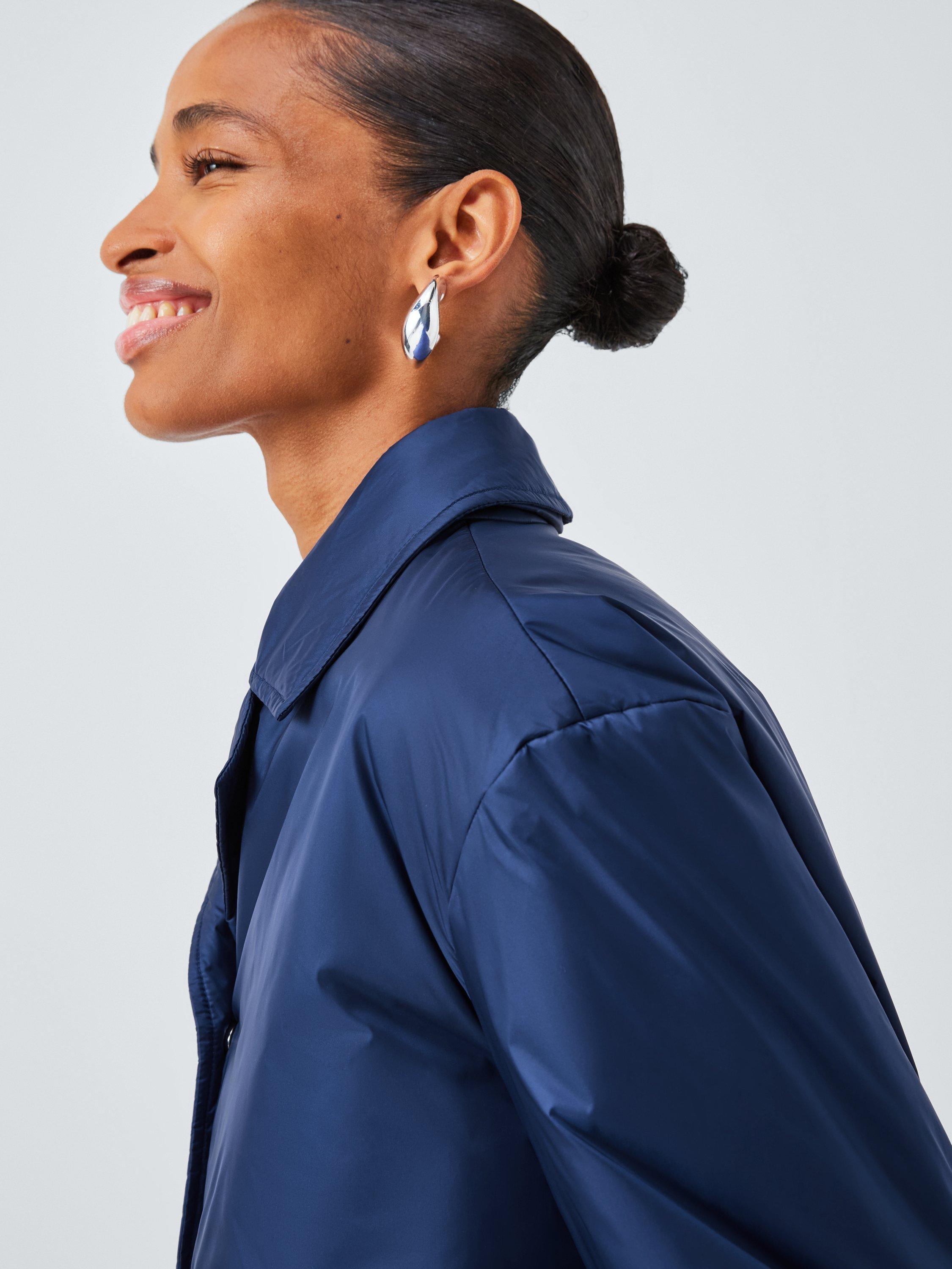 Product image 5 of 6, which shows MM by MaxMara Fronda Quilted Jacket, Blue, 8