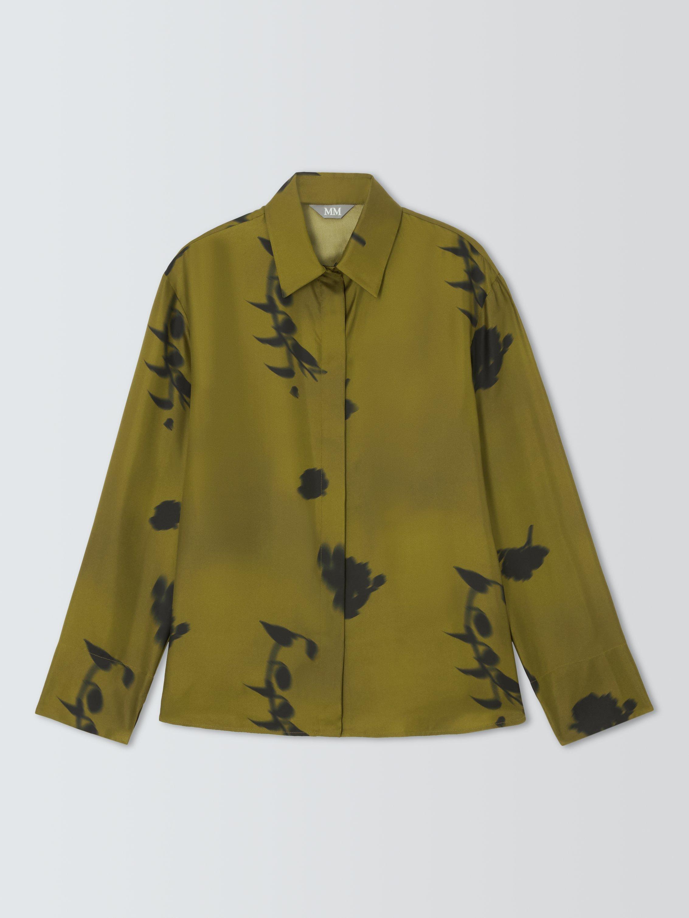 Product image 4 of 6, which shows MM Eraclea Floral Shirt, Green/Black, 6