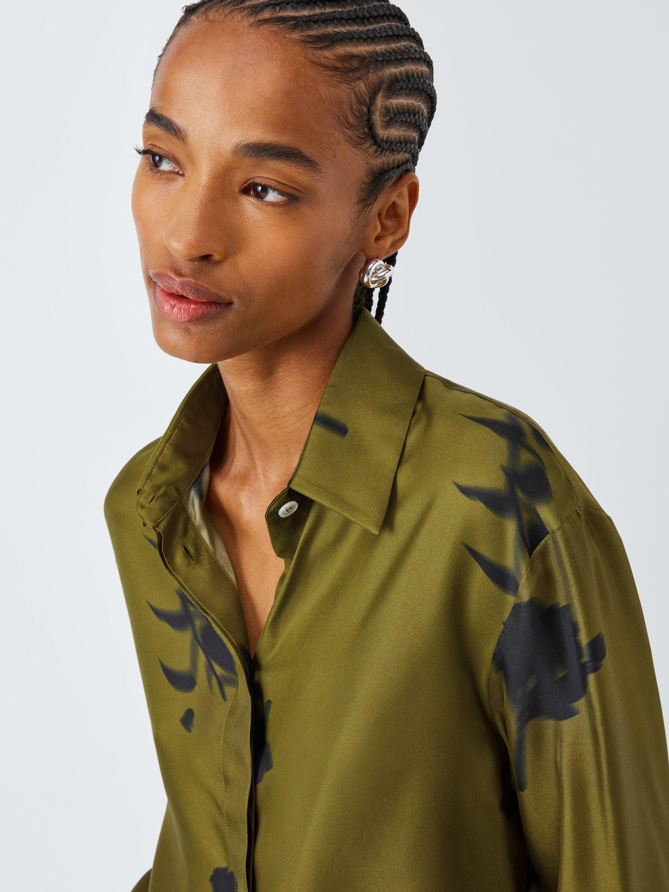 Product image 5 of 6, which shows MM Eraclea Floral Shirt, Green/Black, 6