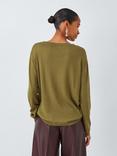 MM Arca Long Sleeve Silk Blend Top, Green