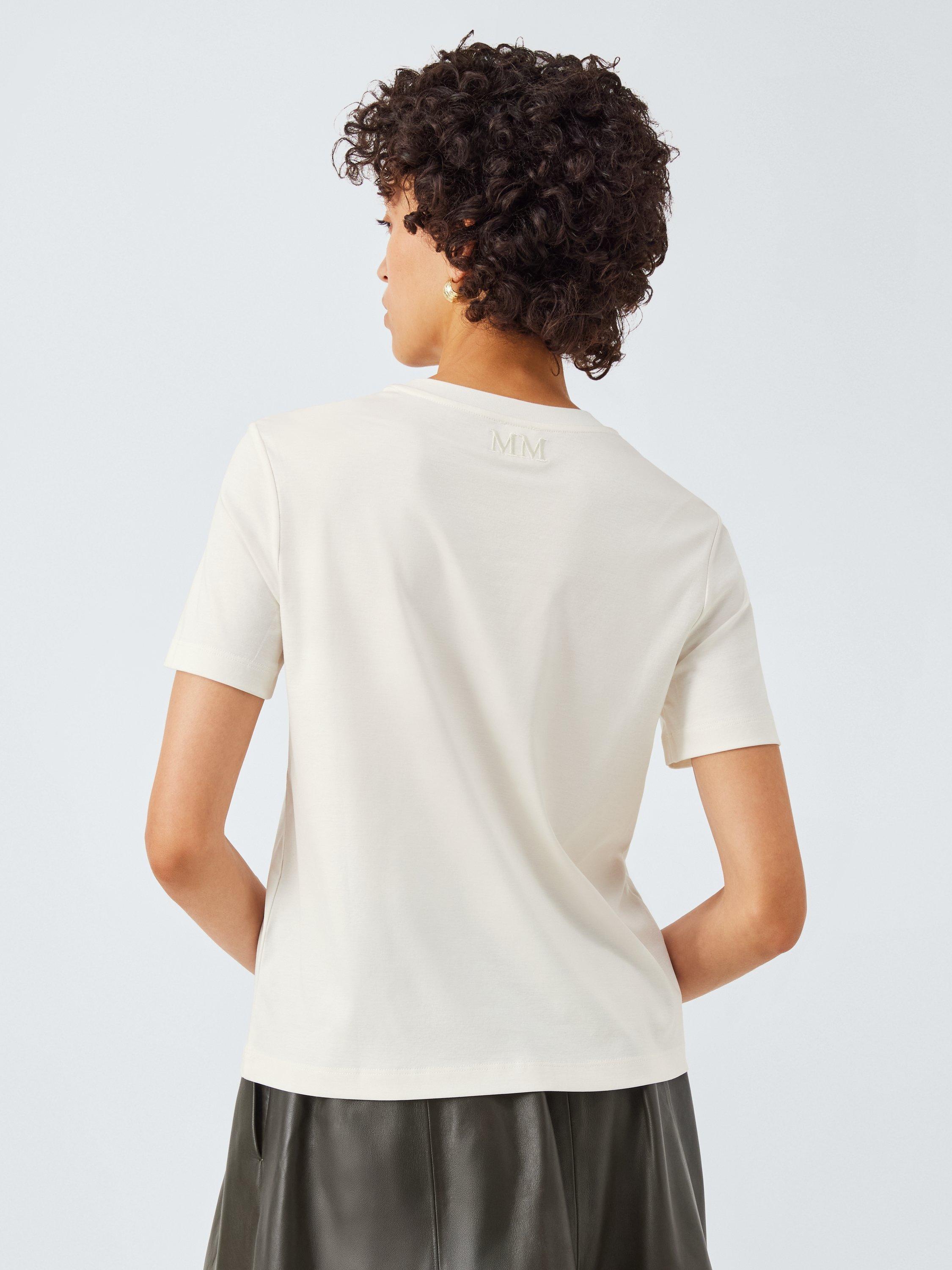 Product image 1 of 6, which shows MM Comodo Crew Neck T-Shirt, White, XS