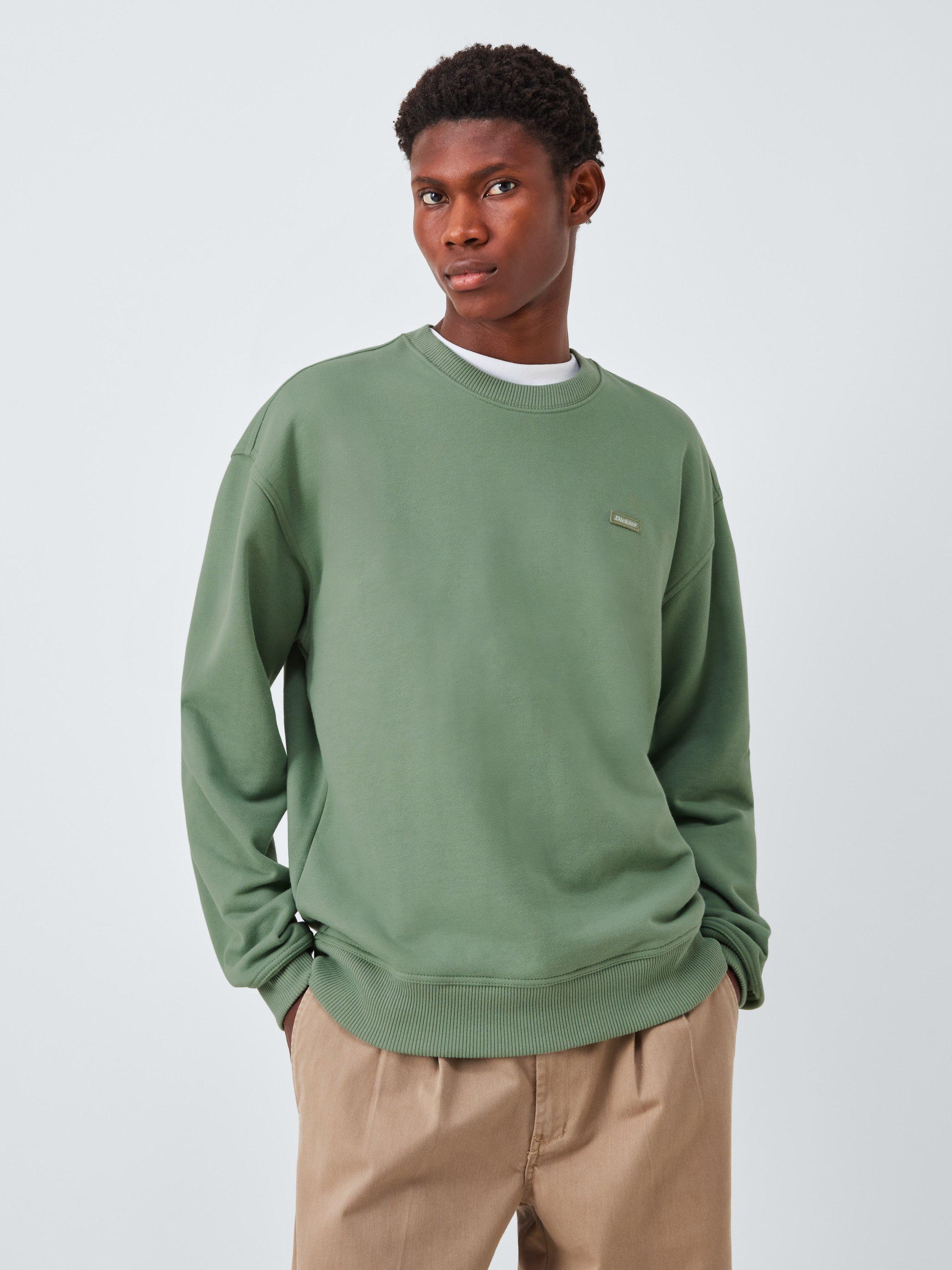 Product image 1 of 6, which shows Dickies Clancy Cotton Blend Brushed Back Sweatshirt, Sea Spray, XL