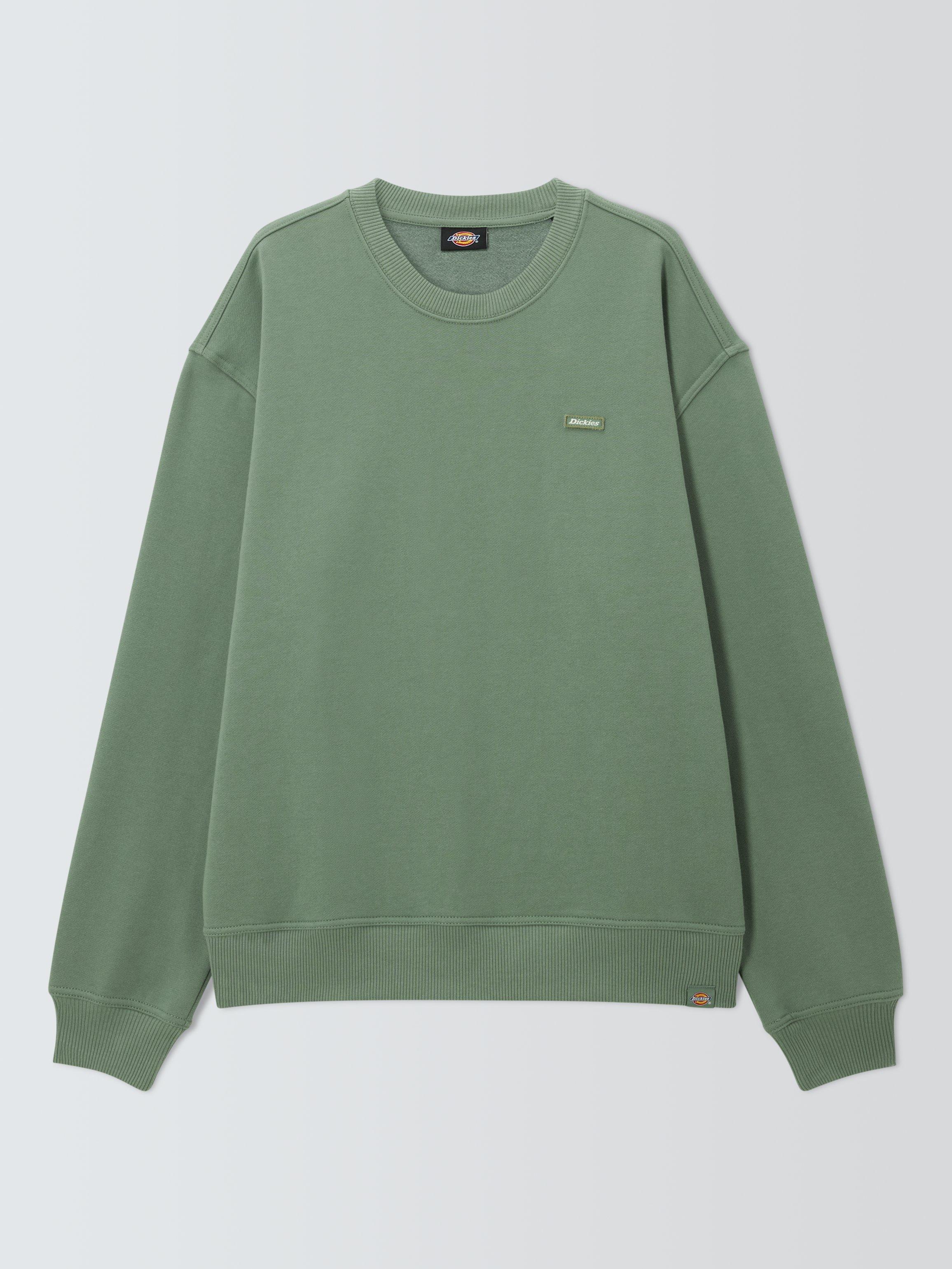Product image 4 of 6, which shows Dickies Clancy Cotton Blend Brushed Back Sweatshirt, Sea Spray, XL