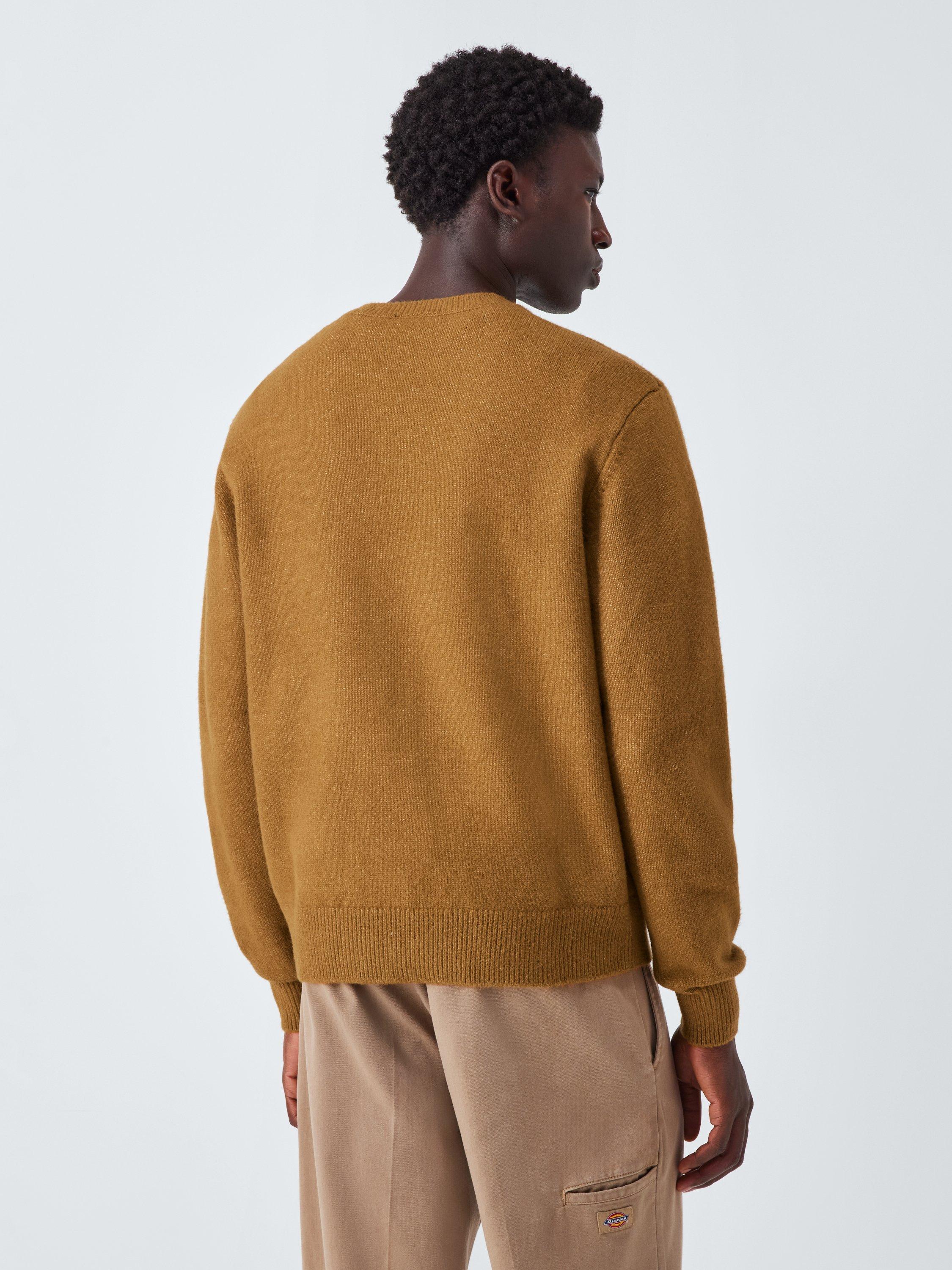 Product image 2 of 6, which shows Dickies Ruston Crew Neck Jumper, Brown Duck, S