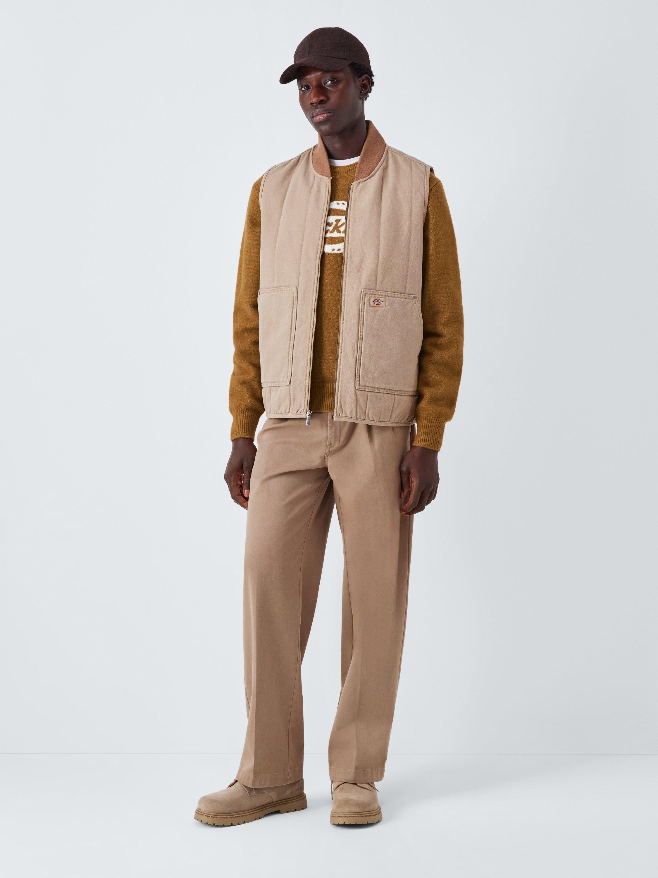 Product image 3 of 6, which shows Dickies Ruston Crew Neck Jumper, Brown Duck, S