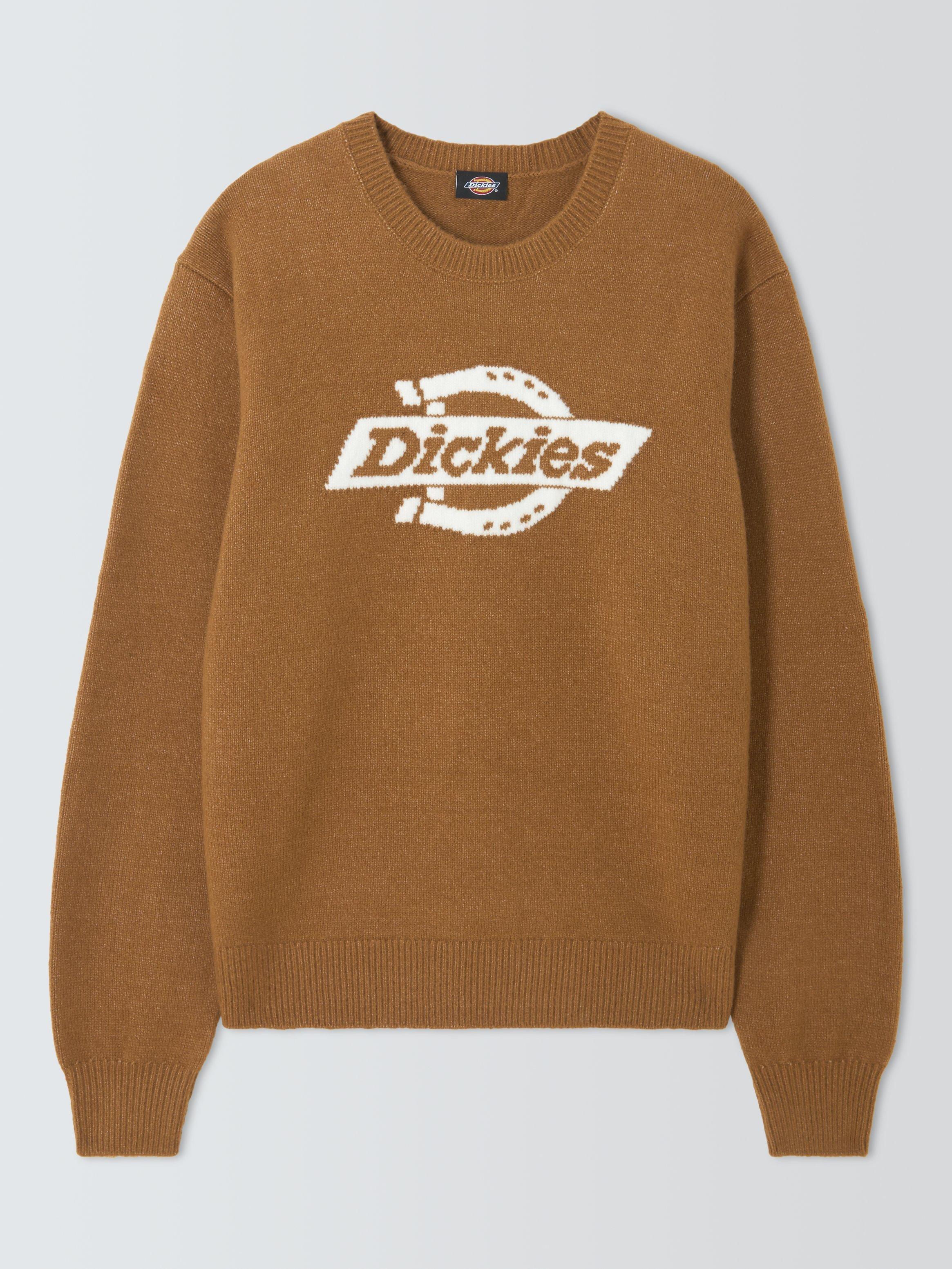Product image 4 of 6, which shows Dickies Ruston Crew Neck Jumper, Brown Duck, S