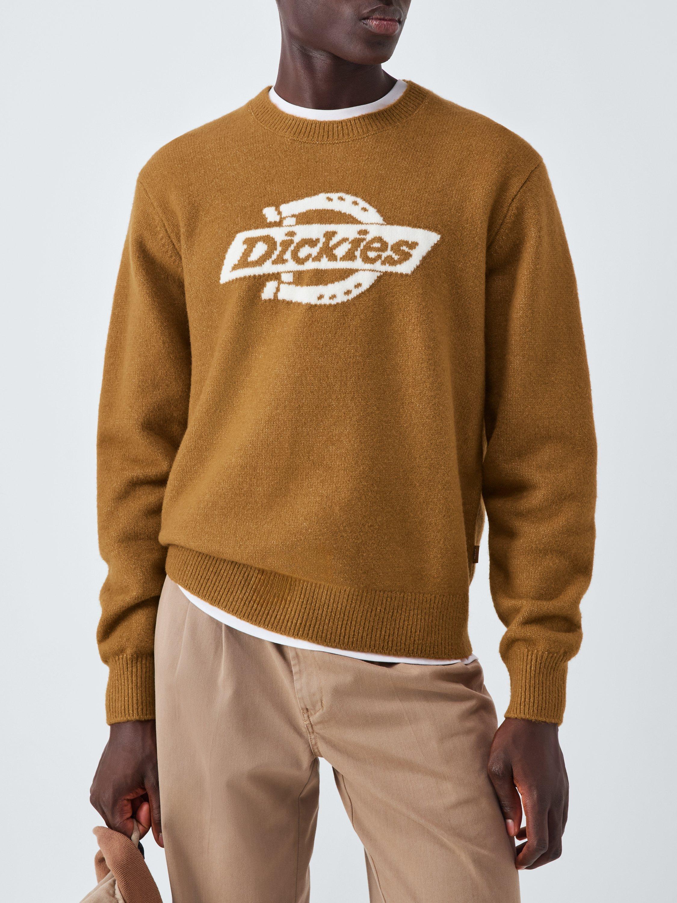 Product image 6 of 6, which shows Dickies Ruston Crew Neck Jumper, Brown Duck, S