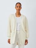 John Lewis Borg Throw On Cardigan, Ivory