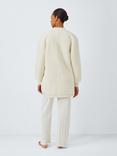 John Lewis Borg Throw On Cardigan, Ivory