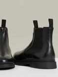 Reiss Jagger Leather Chelsea Boots, Black