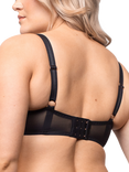 Curvy Kate Entwined Underwired Balcony Bra, Black/Blush
