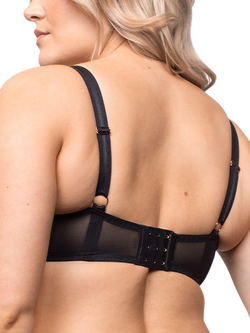 Curvy Kate Entwined Underwired Balcony Bra - view 2, Black/Blush