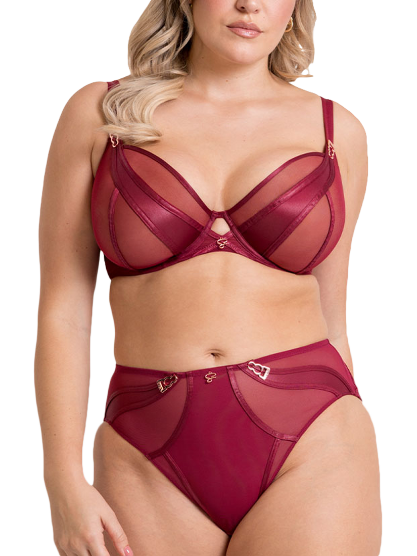 Product image 5 of 8, which shows Curvy Kate Suspense Plunge Bra, Sangria, 30DD
