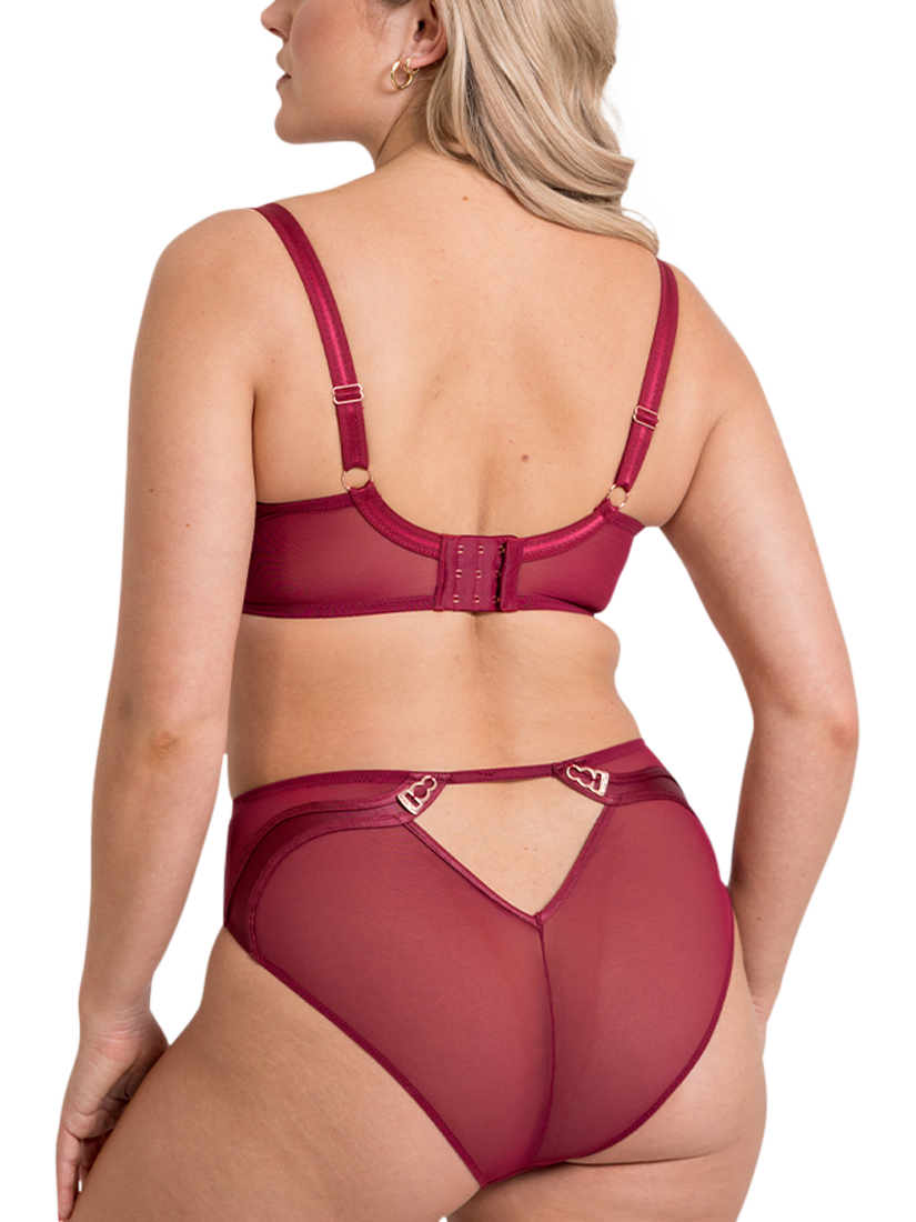 Product image 6 of 8, which shows Curvy Kate Suspense Plunge Bra, Sangria, 30DD