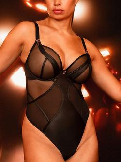 Curvy Kate Scantilly Suspense Wired Bodysuit - view 2, Black