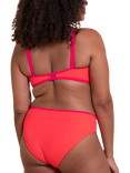 Curvy Kate Minimalist Tie Side Bikini Bottoms, Coral/Pink
