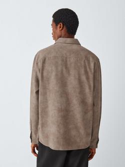 Kin Cotton Blend Long Sleeve Collar Shirt - view 2, Brown