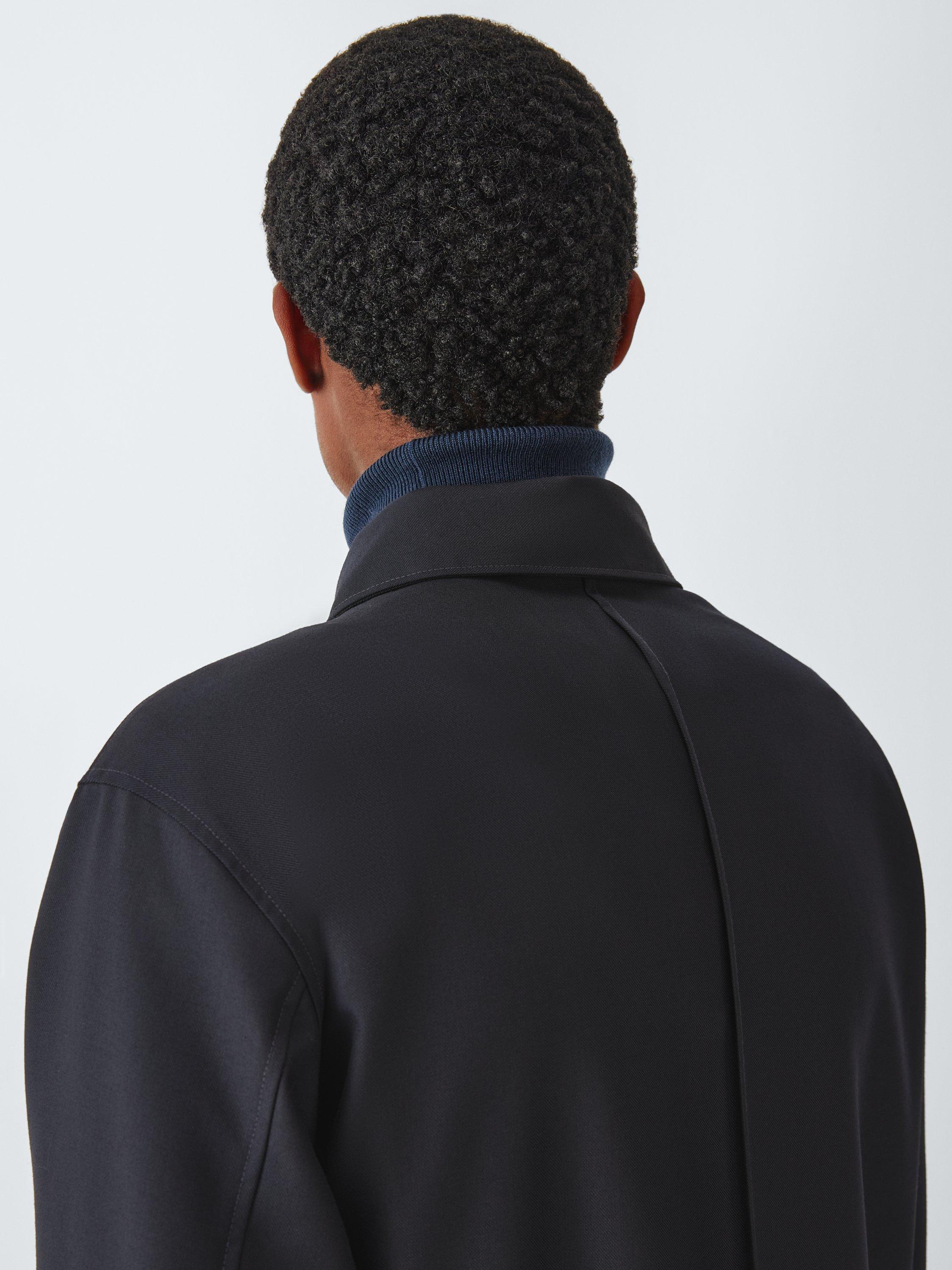 Product image 7 of 7, which shows Kin Pintuck Wool Blend Shirt, Dark Navy, S