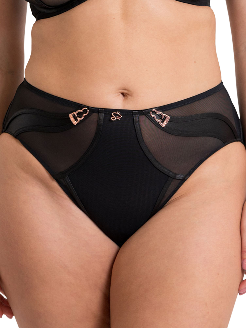 Product image 2 of 7, which shows Curvy Kate Suspense High Waist Knickers, Black, M