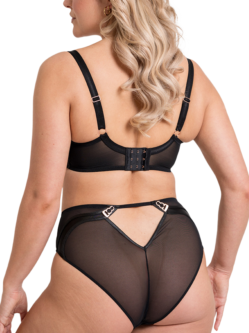 Product image 3 of 7, which shows Curvy Kate Suspense High Waist Knickers, Black, M