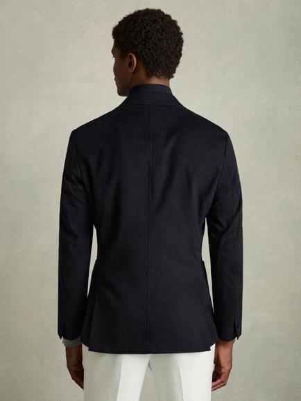 Reiss Patch Gilet Insert Blazer - view 2, Navy