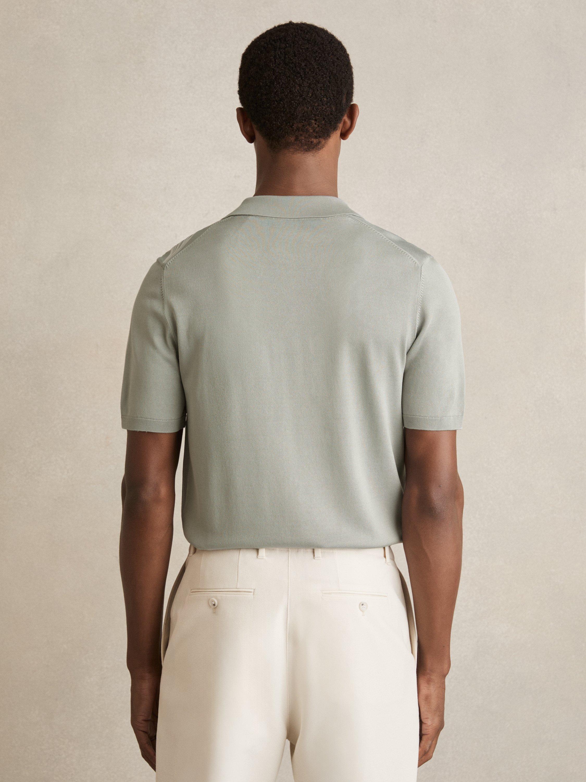 Product image 2 of 5, which shows Reiss Laurent Embroidered Shirt, Green/Multi, M
