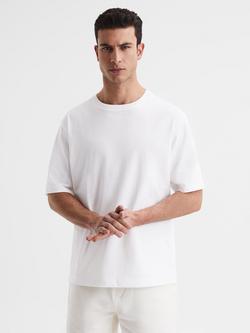Reiss Tate Crew Neck T-Shirt, White, White