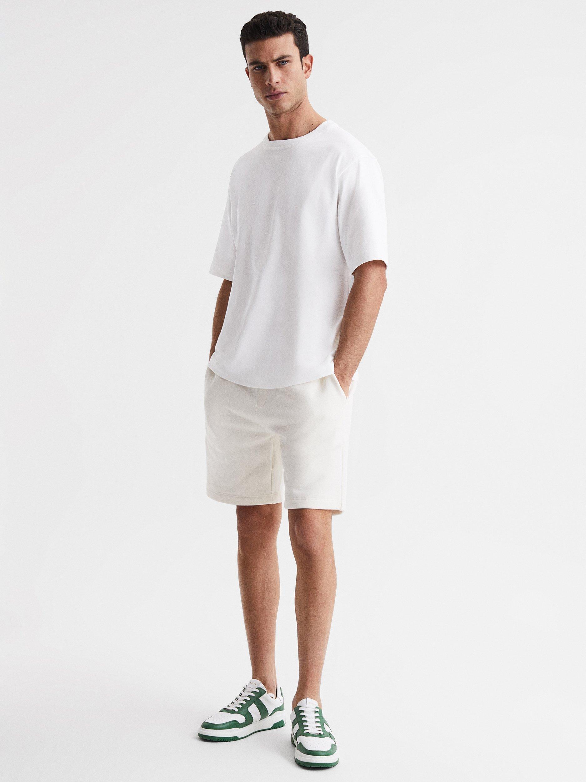Product image 4 of 5, which shows Reiss Tate Crew Neck T-Shirt, White, XS