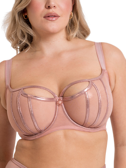 Curvy Kate Eos Underwired Balcony Bra, Rose Gold, Rose Gold